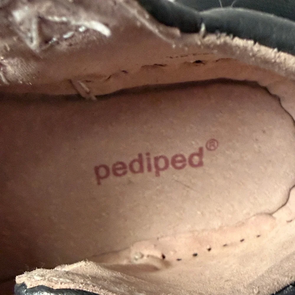 Baby Girls Pediped Starlite Pewter 6-12 month Shoes with Silver Stars like new